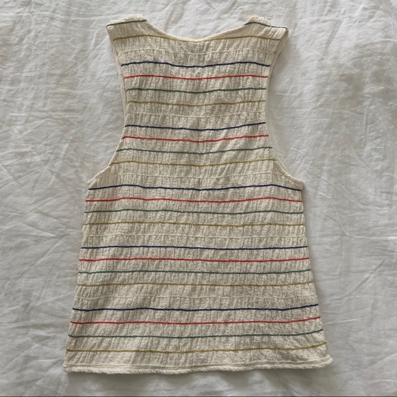 Madewell Texture & Thread Rainbow Stripe Tank Top - Picture 7 of 7
